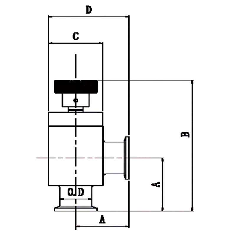 Vacuum Angle Valve-Manually Actuated